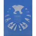 Miniatyrbillede 4 af 4: Marvel Officiel Avengers Avengers Distressed Shield T-shirt til mænd
