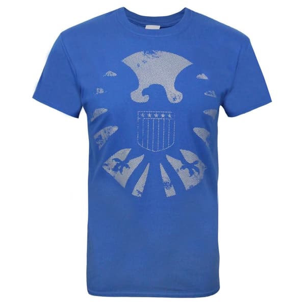 Marvel Officiel Avengers Avengers Distressed Shield T-shirt til mænd