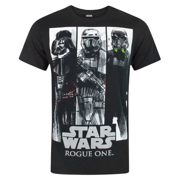 Star Wars Herre Rogue One karakterpaneler T-shirt