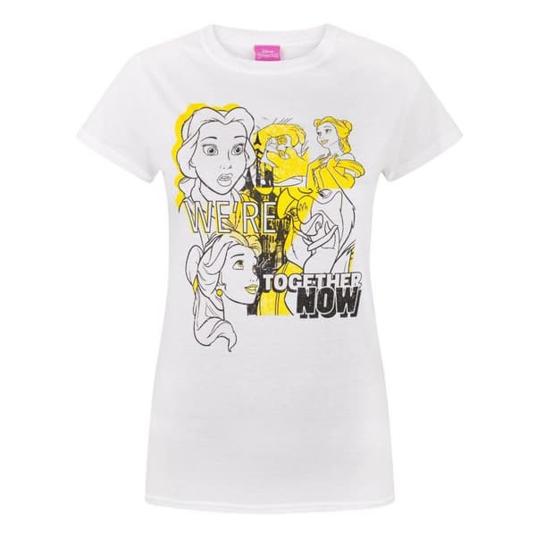 Disney Womens/Ladies Beauty And The Beast Belle Together T-Shirt