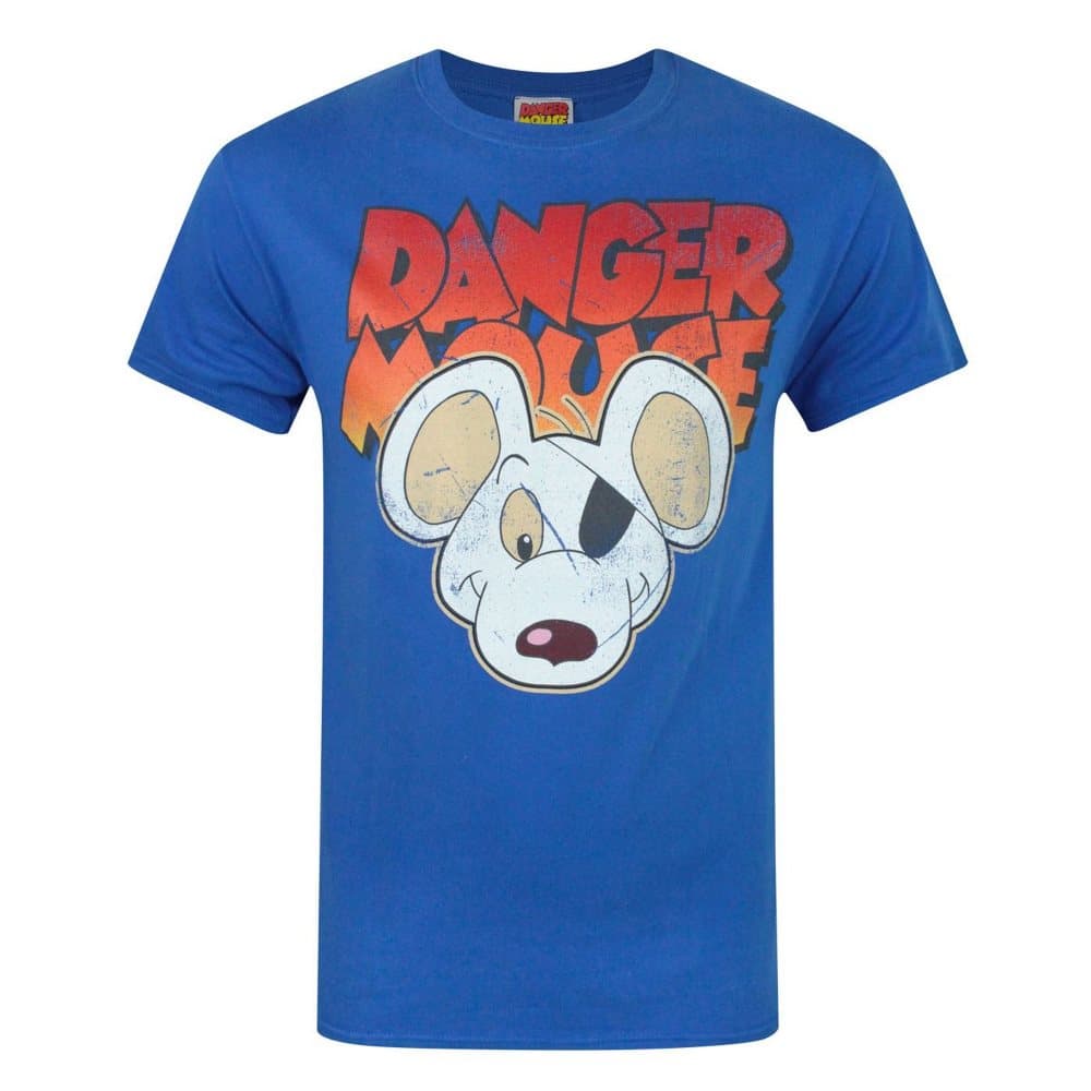 Danger Mouse T-shirt med ansikte för män