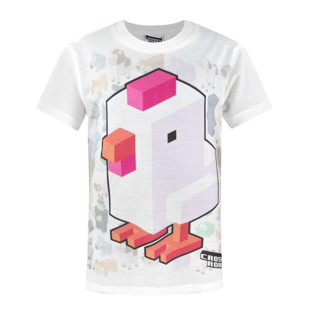 Crossy Road Childrens/Boys officiella All-Over Sublimation Character Design T-Shirt