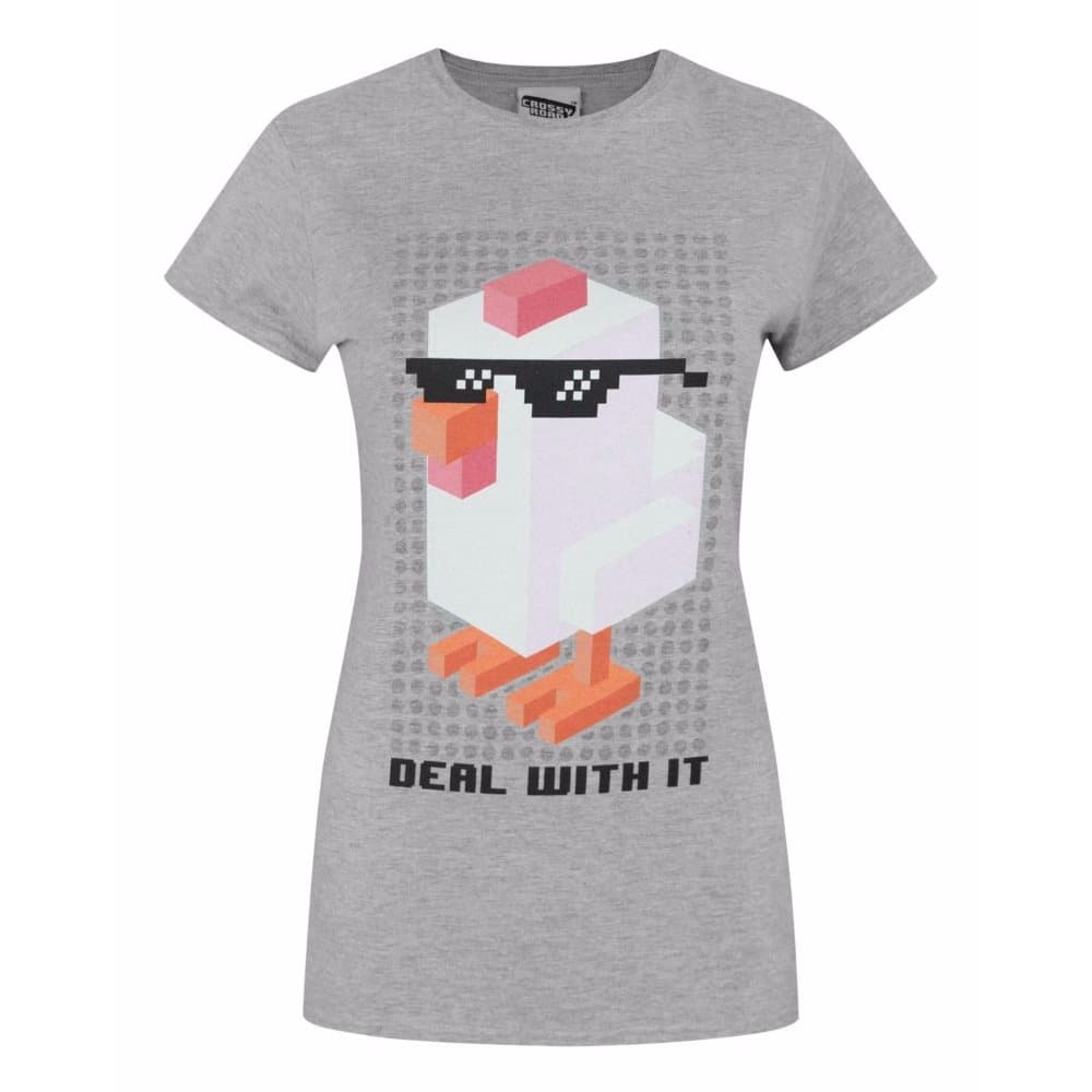 Crossy Road Womens/Ladies Official Deal With It T-Shirt