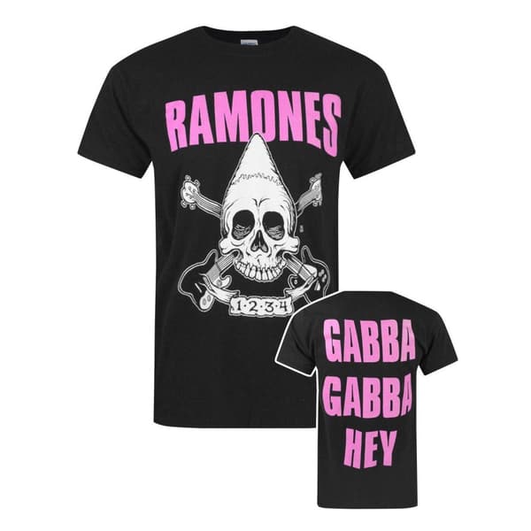 Ramones Officiell herr Pinhead Skull T-Shirt