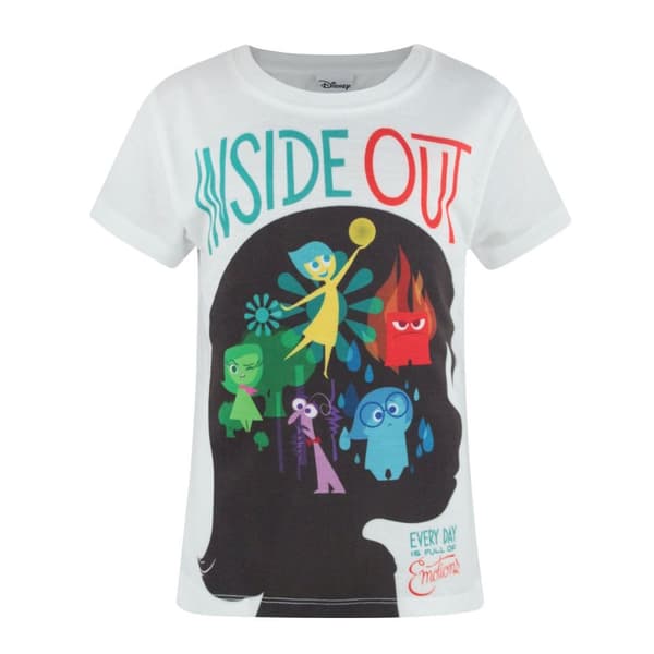 Inside Out Officiel pige-sublimations T-shirt med karakter