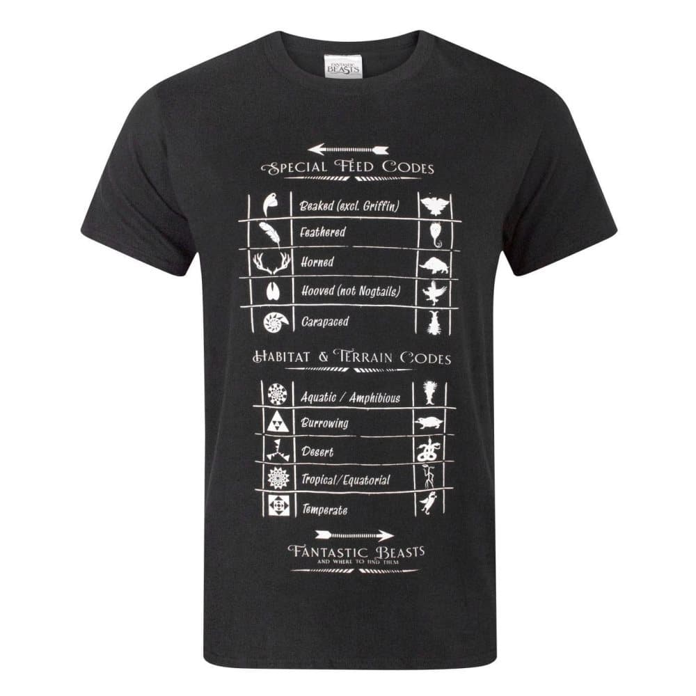 Fantastic Beasts And Where To Find Them T-shirt med särskilda foderkoder för män