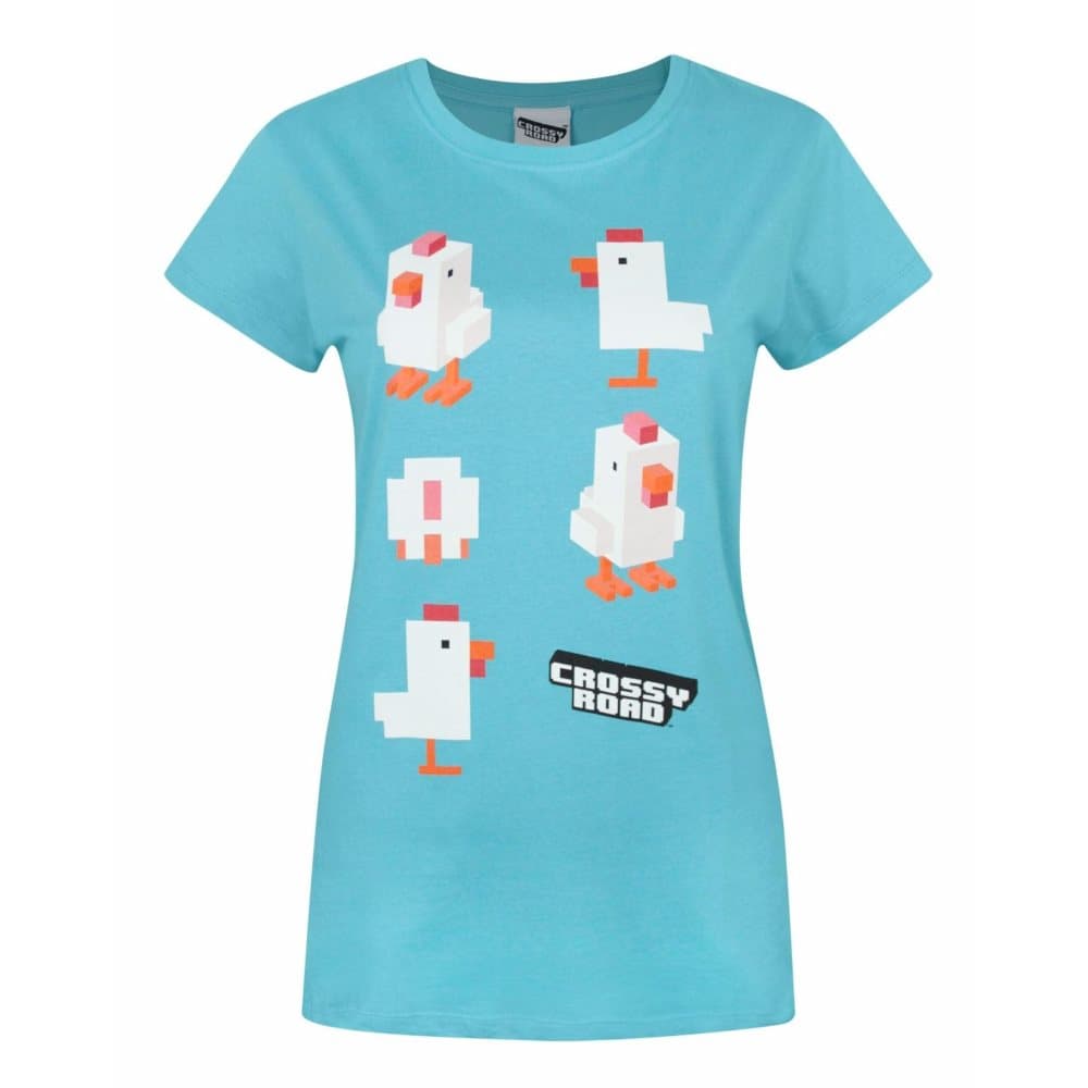 Crossy Road Womens/Ladies officiell kyckling karaktärs T-shirt