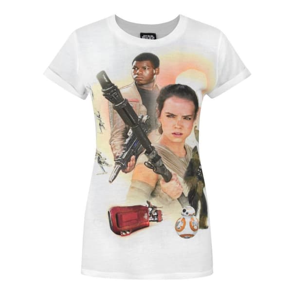 Star Wars Dame/kvinde Force Awakens Heroes Sublimation T-shirt