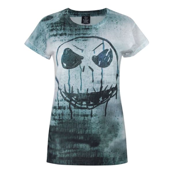 Nightmare Before Christmas Dame/Dame Jack Face Sublimation T-shirt