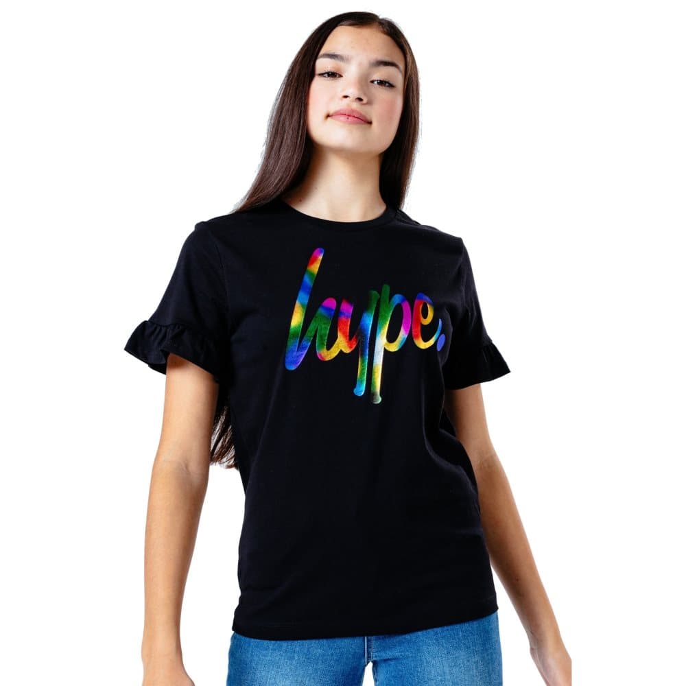 Hype Barn/Kids ärmad T-shirt med volanger