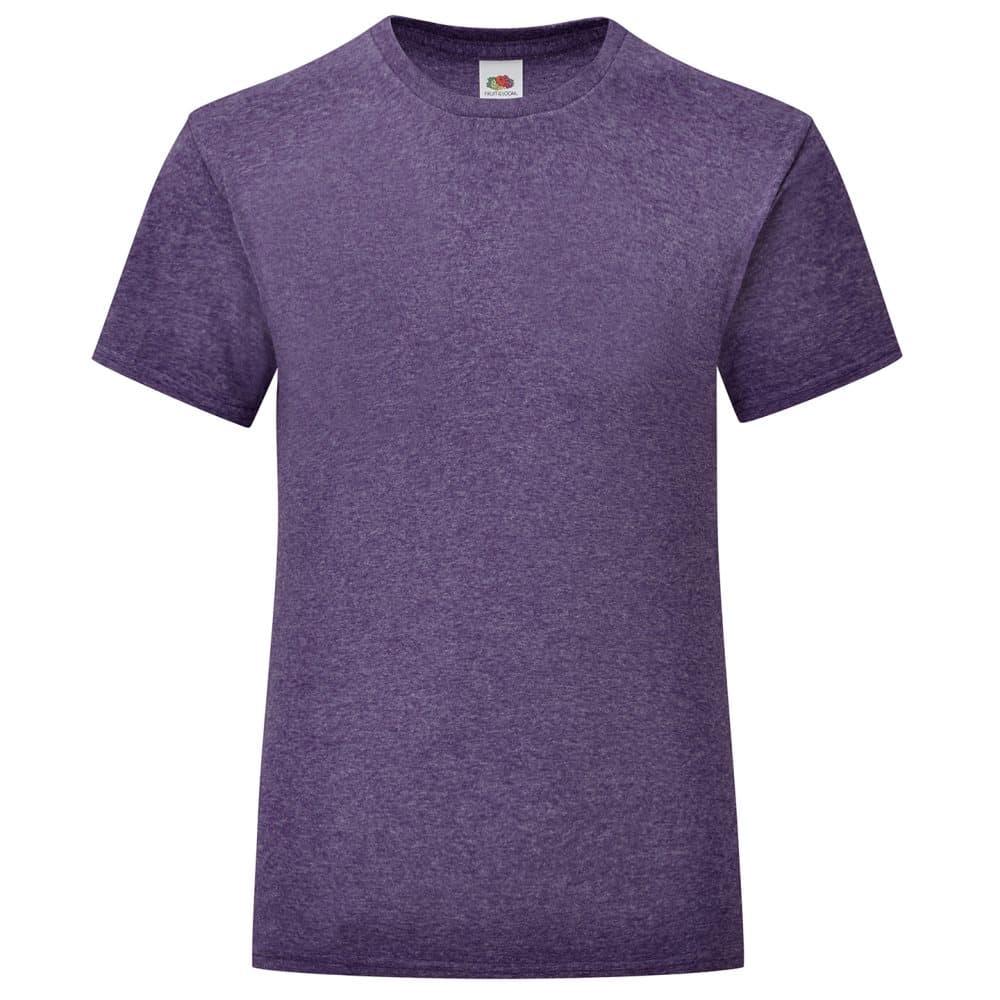 Fruit of the Loom T-shirt för flickor Iconic Heather
