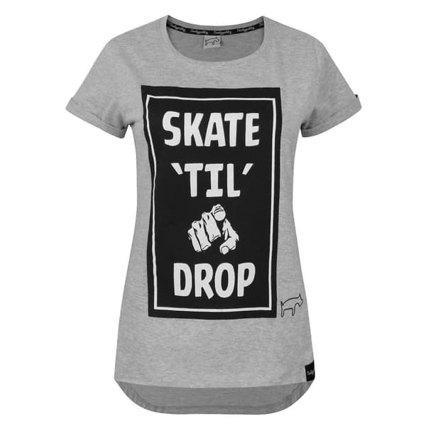 Two Legged Dog Womens/Ladies Skate Til You Drop T-Shirt