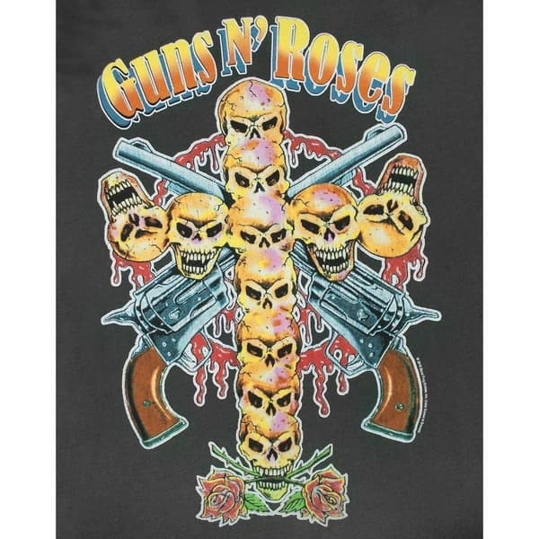 Amplified Dame/Damer Skull Cross Guns N Roses T-shirt