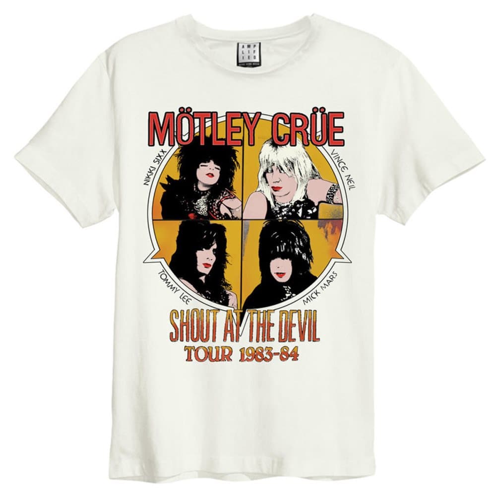Amplified Mens Shout At The Devil Motley Crue T-Shirt