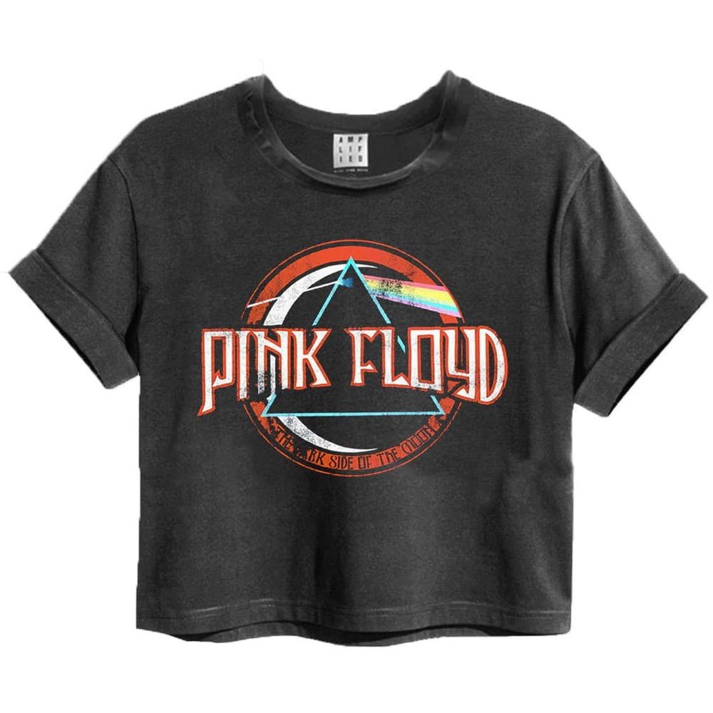Amplified Kvinnor/Damer Pink Floyd On The Run Cropped T-Shirt