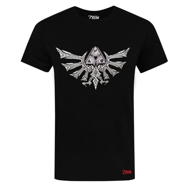 Legend Of Zelda Kortærmet T-shirt med logo til mænd Black 3XL
