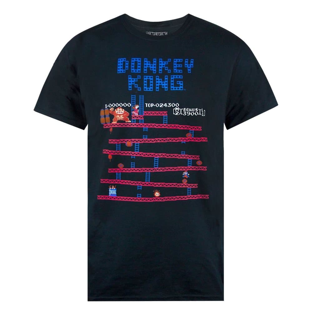 Super Mario T-shirt för herr Retro Gaming Donkey Kong