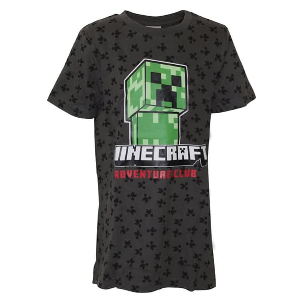 Minecraft Børn/børn Creeper T-shirt med print over hele vejen