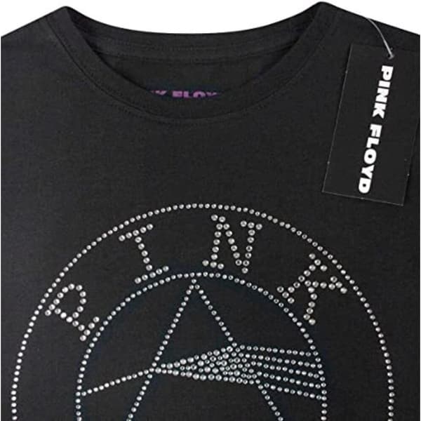 Pink Floyd Womens/Ladies Dark Side Of The Moon Diamante T-Shirt