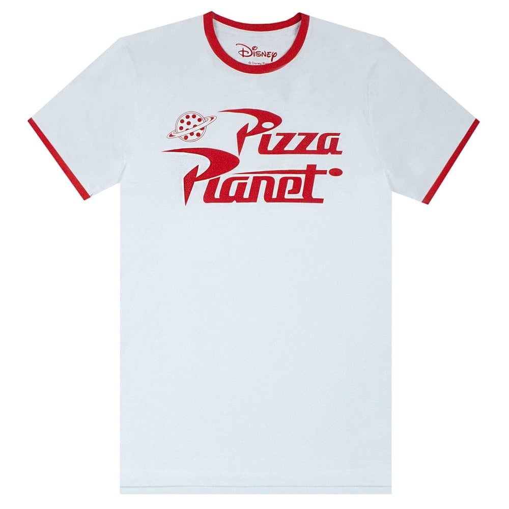 Toy Story Mens Ringer Pizza Planet T-Shirt
