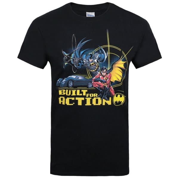 Batman Mens Built For Action T-Shirt