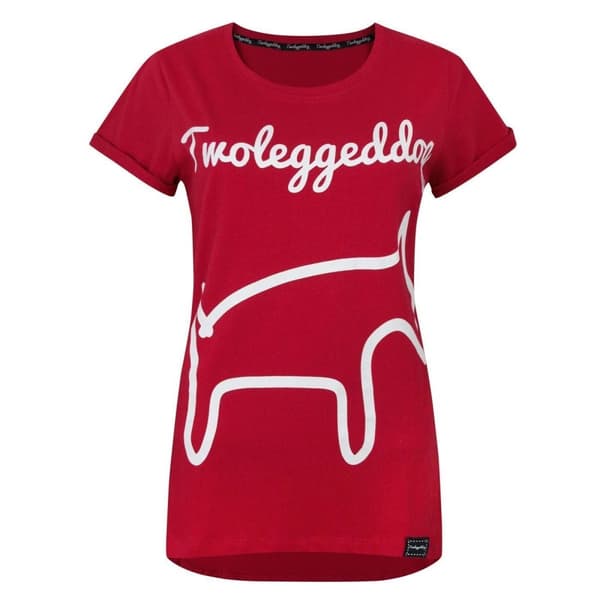 Two Legged Dog T-shirt med logo til kvinder/damer