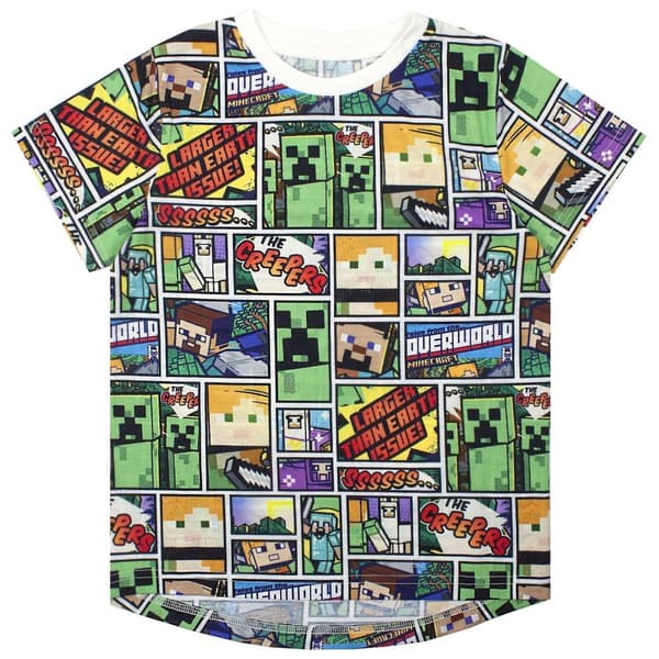 Minecraft Overworld T-shirt til børn/børn