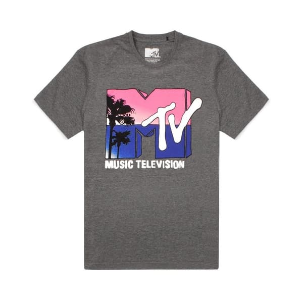 MTV Womens/Ladies Logo Palm Tree T-Shirt