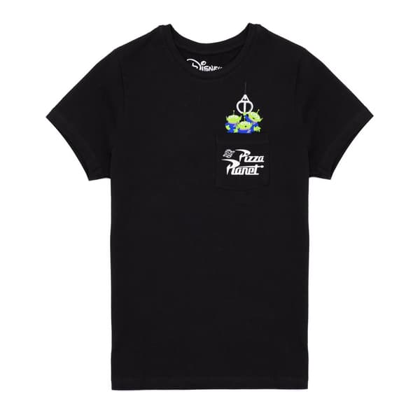 Toy Story Kvinnor/Damer The Claw Pizza Planet Alien Pocket Detail pojkvän T-Shirt