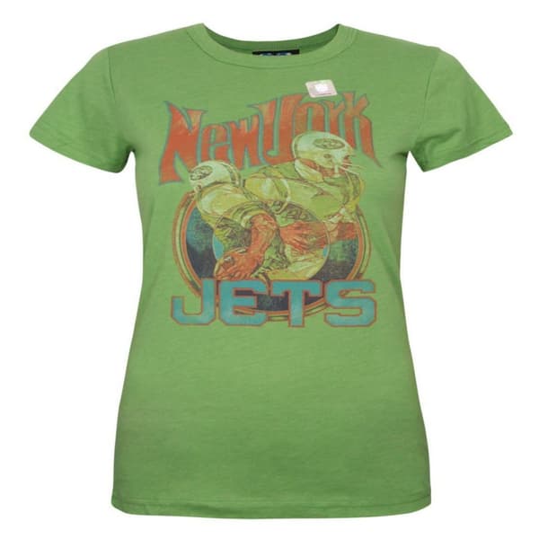 Junk Food Womens/Ladies New York Jets NFL T-Shirt Kelly Green XL