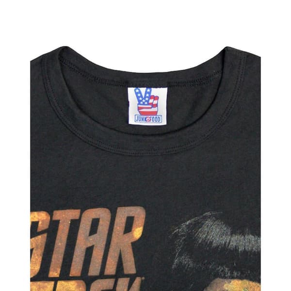 Junk Food Mens Portrait Spock Star Trek T-Shirt