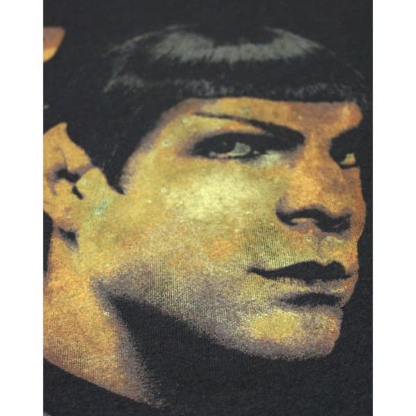 Junk Food Mens Portrait Spock Star Trek T-Shirt
