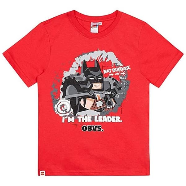 Lego Movie 2 Boys Batman I´m The Leader Obvs T-shirt