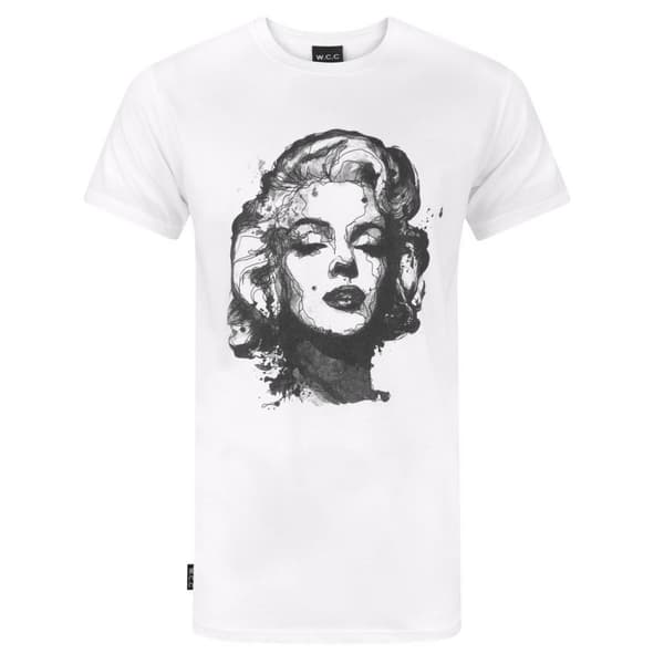 W.C.C Unisex Marilyn Monroe T-shirt med lang snit til voksne