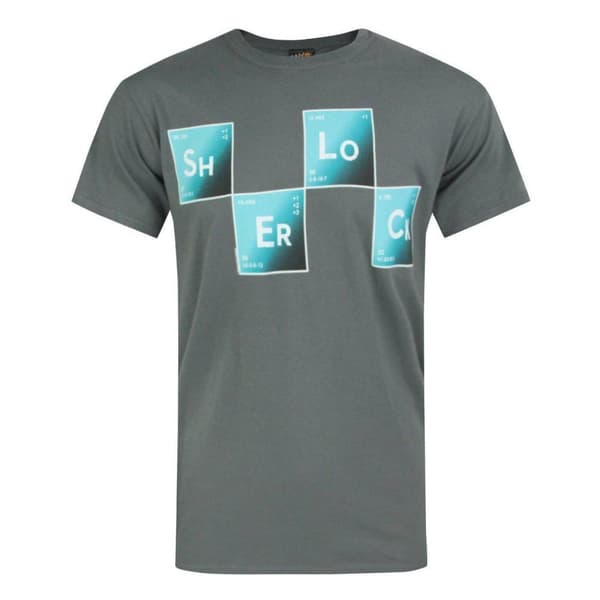 Plan 9 Mens Bad Breaking Sherlock Holmes T-Shirt