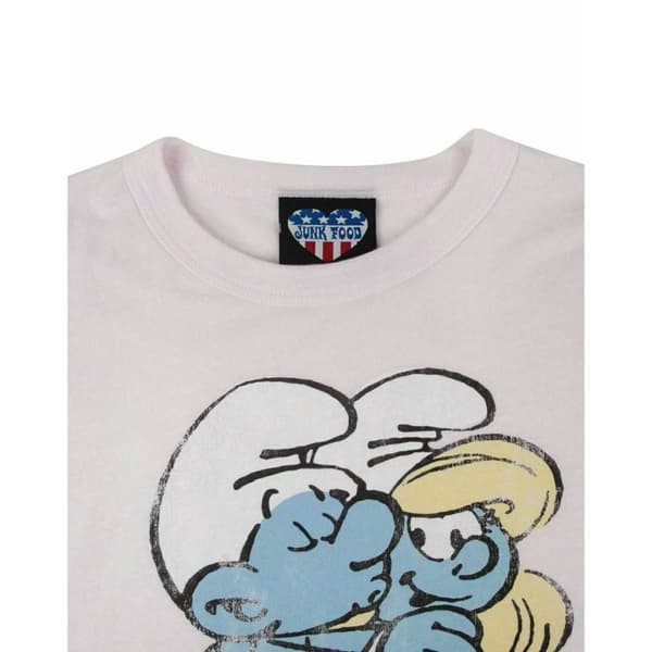 Junk Food Womens/Ladies Smurf And Tell The Smurfs T-Shirt