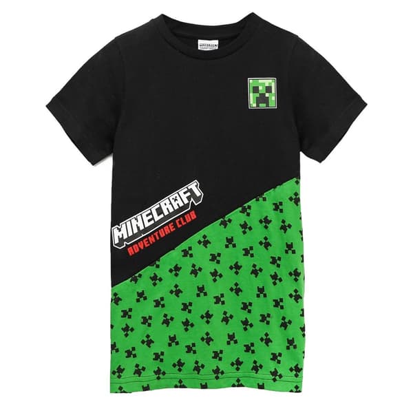 Minecraft Childrens/Kids Creeper Colour Block T-Shirt