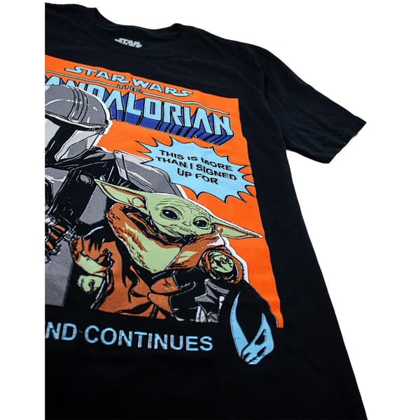 Star Wars Mens Baby Yoda Poster T-Shirt