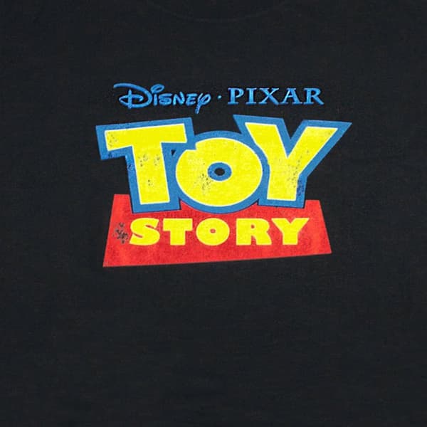 Toy Story Womens/Ladies Distressed Logo Boyfriend T-Shirt
