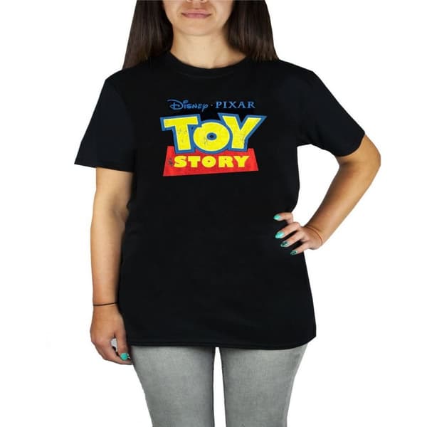 Toy Story Womens/Ladies Distressed Logo Boyfriend T-Shirt