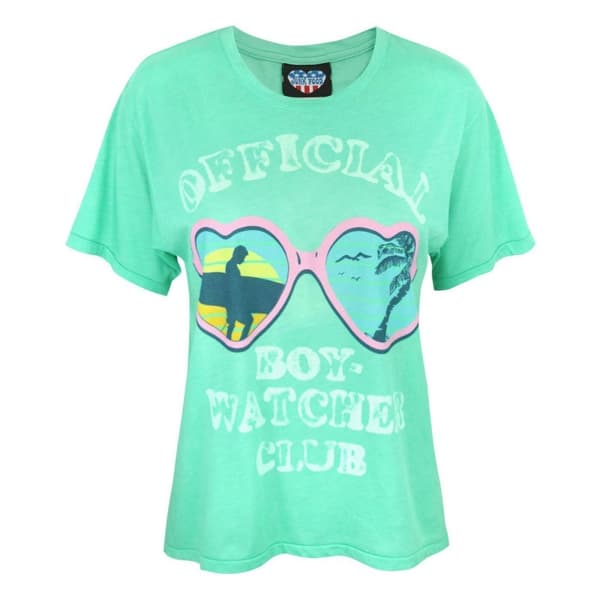 Junk Food Kvinnor/Damer Boy Watcher Club T-Shirt