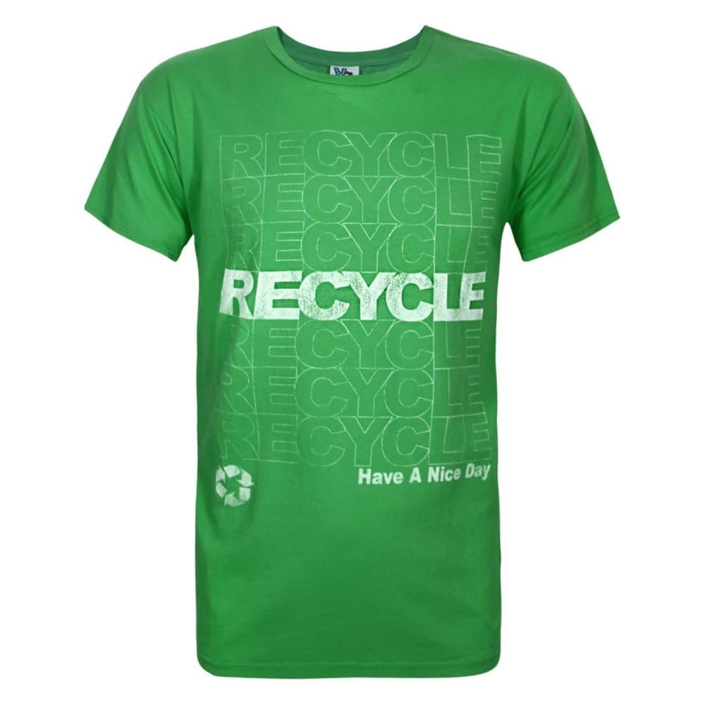 Junk Food T-shirt för herr Recycle Have A Nice Day