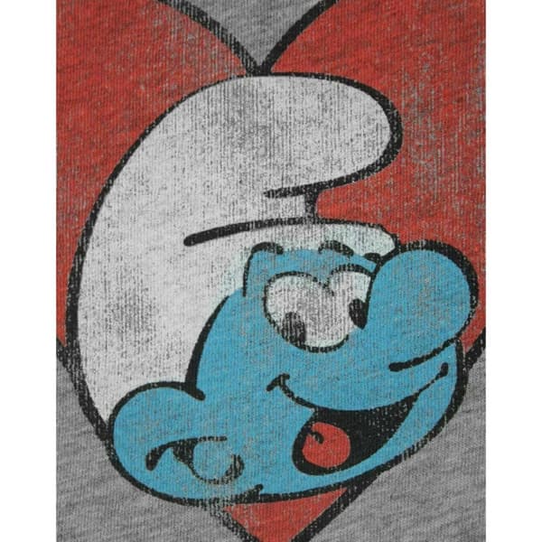 Junk Food Dame/kvinder Jeg elsker Smølferne Smølferne T-Shirt