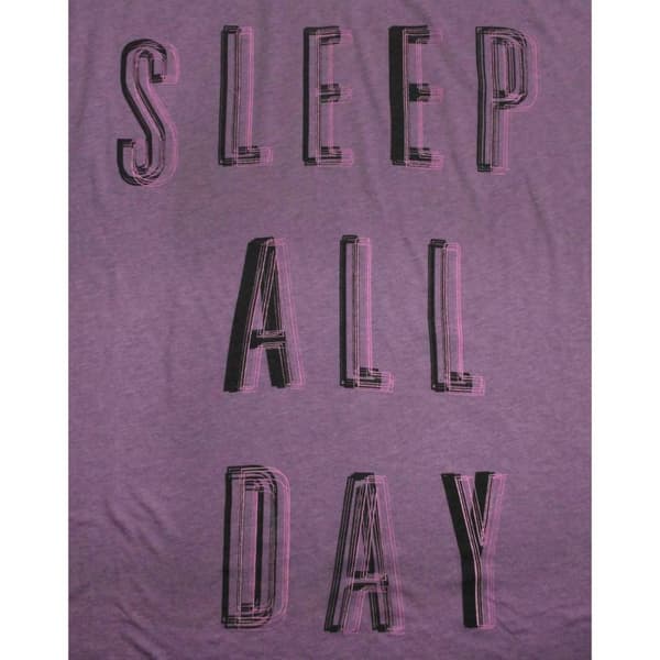 Junk Food Womens/Ladies Sleep All Day Rock All Night Oversized Top