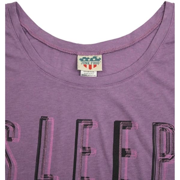 Junk Food Womens/Ladies Sleep All Day Rock All Night Oversized Top