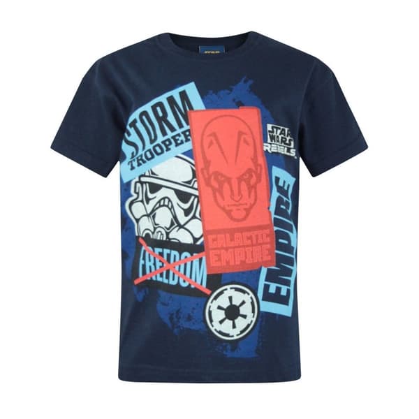 Star Wars Rebels T-shirt til børn/børn Blue 9-10 Years