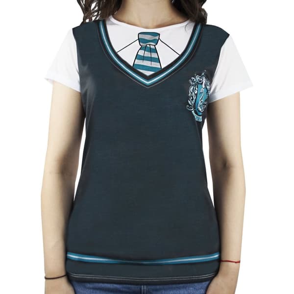 Harry Potter T-shirt med Slytherin-kostume til kvinder/damer