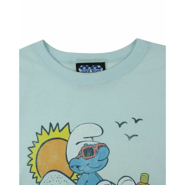 Junk Food Kvinnor/Damer California Smurfin´ The Smurfs T-Shirt