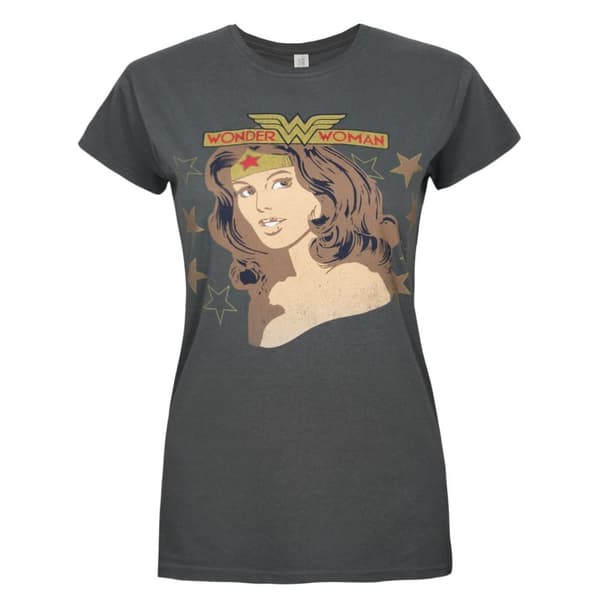 Wonder Woman Dame/kvinder portræt T-shirt
