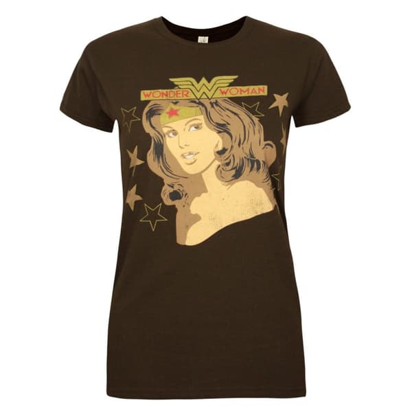 Wonder Woman Dame/kvinder portræt T-shirt